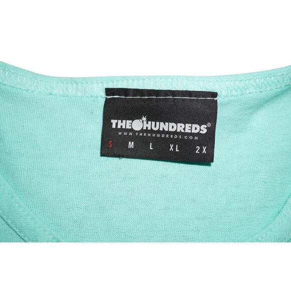 The Hundreds Aqua Script Logo Tank-Small - Picture 3 of 5